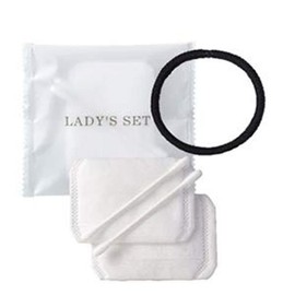 Hotel Amenities Industrial Women's Set (Lady 's set) Cotton, Elastic Hair, Cotton Swab Set Matte Bag