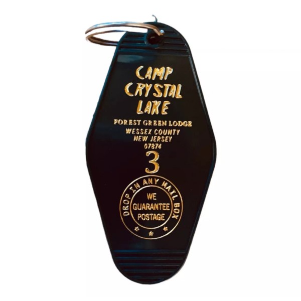 Graphic Camp crystal lake keytag