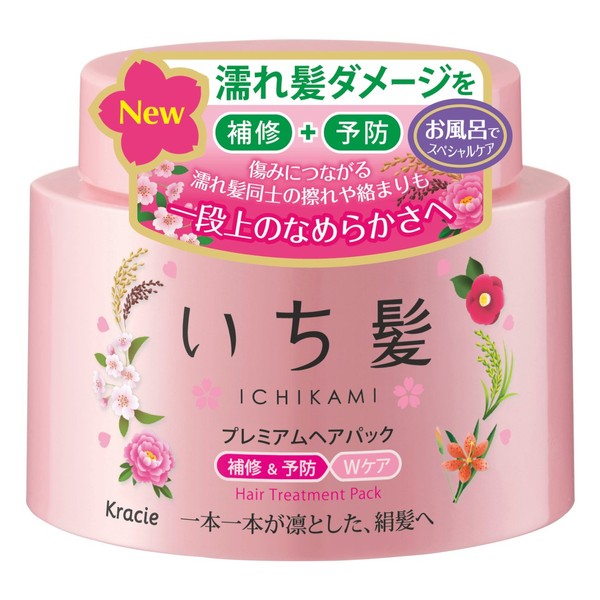 Ichikami Premium Hair Pack, Repair & Prevention W Care, 6.3 oz (180 g)