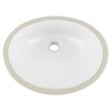 Signature Hardware 447968 Mangrove 17" Vitreous China Undermount Bathroom Sink
