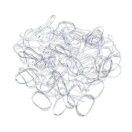Hair Rubber Bands, Clear Rubber Hair Bands Hair Elastics Ties Bands for Girls Hair 1000 Pieces (Clear) EU-SPC-011