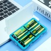 JJC Silicone 9V Battery Case Holder Organizer, PP Battery Storage