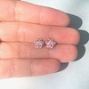 Paw Print Earrings - Rose Gold Plated Sterling Silver with