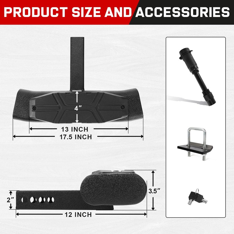 OTHOWE Trailer Hitch Step for 2" Hitch Receiver Universal Fit