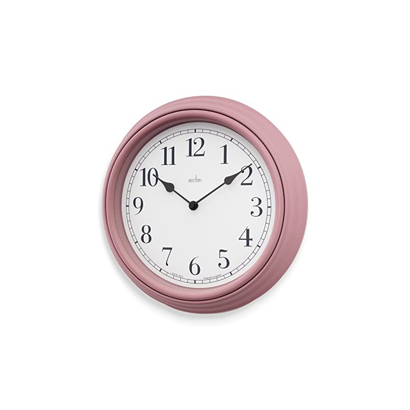 Acctim Devonshire Traditional 28cm Wall Clock (Dusty Rose)