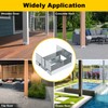 FMhotu Galvanized Post Base for Concrete, Adjustable Aluminum-zinc Plated Steel