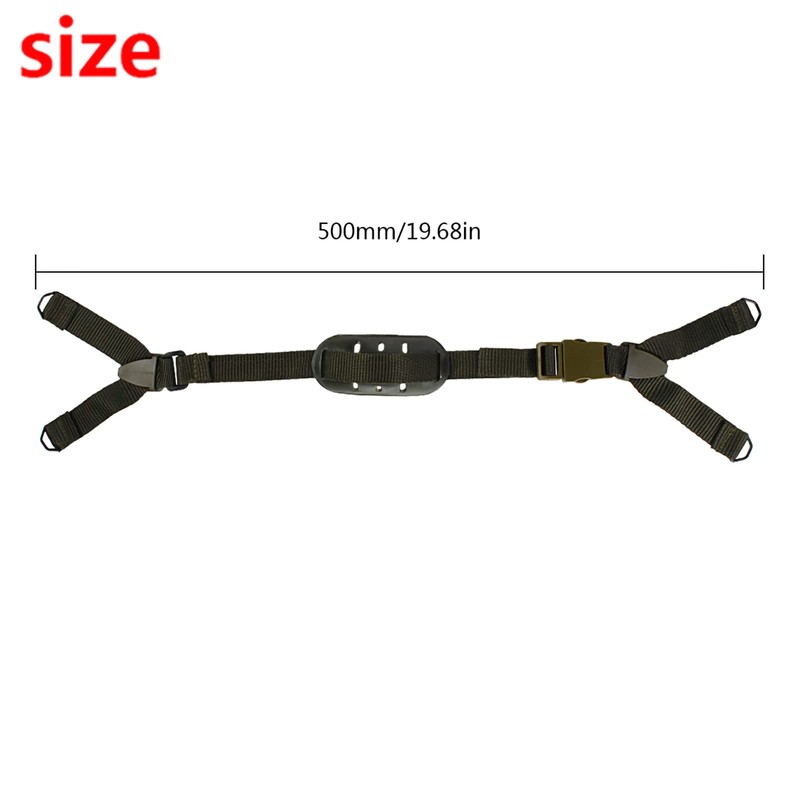 Andux TKXBT-01 Reusable Helmet Chin Strap (Army Green)