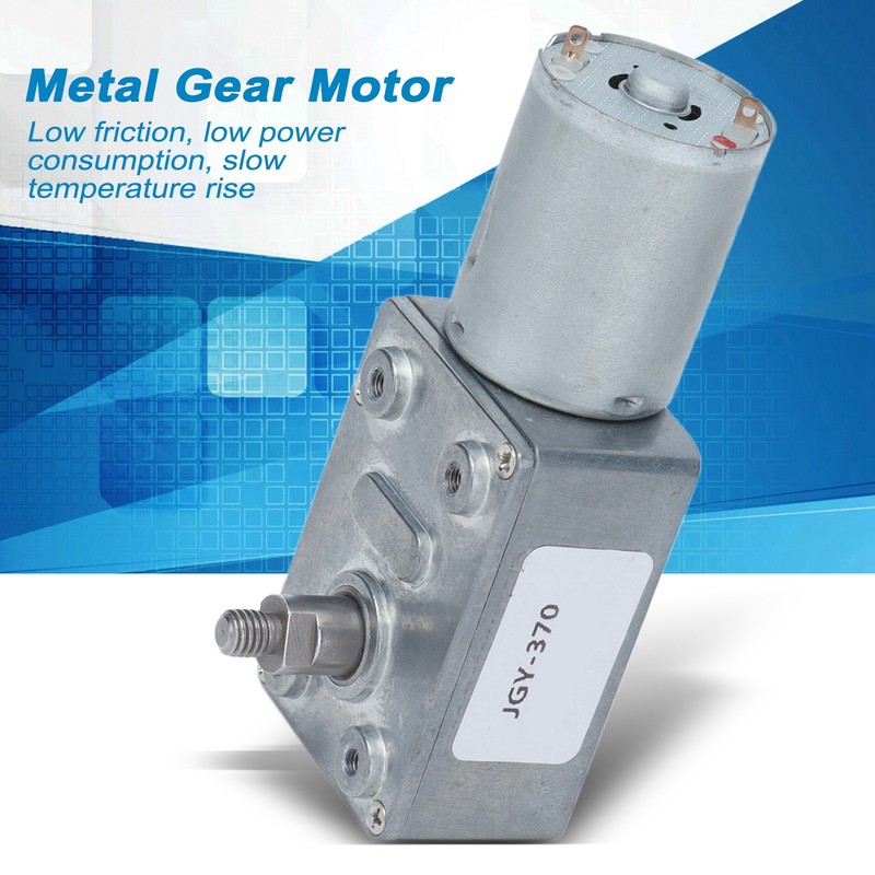 DC12V Worm Gear Motor Self Locking Reversible Speed Reduction Motors