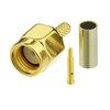 Eightwood 10pcs SMA Male Crimp RF Connector Gold-Plating for RG316