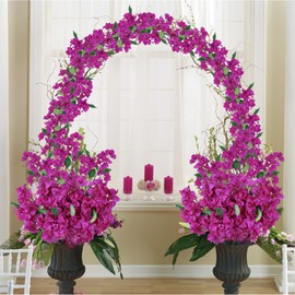 Tozeurty Faux Bougainvillea 5 Stems 27.5" Vintage Bougainvillea Artificial Flowers for Flowers Arrangement Home Wedding Centerepieces Decor (Purple)