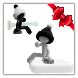 Duo Monochrome Original Soap Holder Magnet Shaving Holder for Sink Shower Tea Towel Holder Fridge Kitchen Gadget Unusual Gift Idea Unique Emoji 3D Magnet