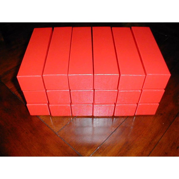 Guard House 18 Red Cardboard Storage Box Boxes 2x2x9 for