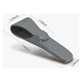 LinMei Silicone Razor Travel Case, Blue+Black, Compatible with Gillette, Parker, Merkur Razor (Gray 2pcs)