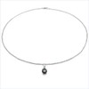 Schmuck-Schmidt -0.60ct Sapphire Pendant Necklace 925 Sterling Silver, Sterling Silver,