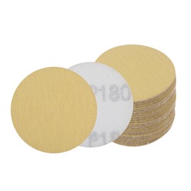 Kozelo 30pcs No Hole Sanding Discs- [ 2 Inch 180 Grit ] Round Hook and Loop Grip Sanding Pads Sheet for Wood Metal Polishing Use| Aluminum Oxide & Zirconium Oxide Sandpaper