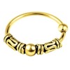 Willys Jewellery Piercing Ring 925 Sterling Silver 18K Gold Plated