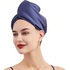 Satin Hair Drying Wrap Hair Towel | Rapid dry Caps
