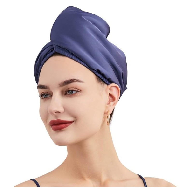 Satin Hair Drying Wrap Hair Towel | Rapid dry Caps