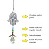 Crystal Sun Catchers with Wings for Windows, Hamsa Hand Car