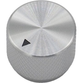 Audiophan Potentiometer Knob Cap Control Volume Rotation Knob Adjustment Knob Aluminum Approx 20mm x 15mm Shaft Hole Diameter 6mm Silver