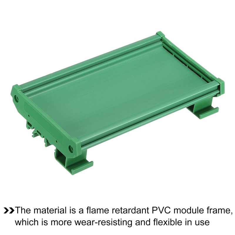 sourcing map DIN Rail Support for PCB Housing Bracket 135