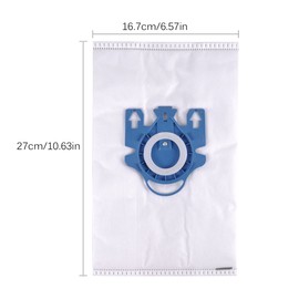 KEEPOW 10 Pack AirClean GN Vacuum Bags Compatible with Miele Canister Vacuum Complete C3, with 3 Motor Protection Filter and 3 AirClean Filters