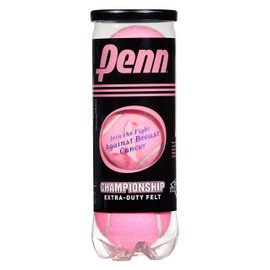 Championship Pink Tennis Balls - Extra Duty Felt Pressurized Tennis Balls - 1 Can, 3 Balls - 1