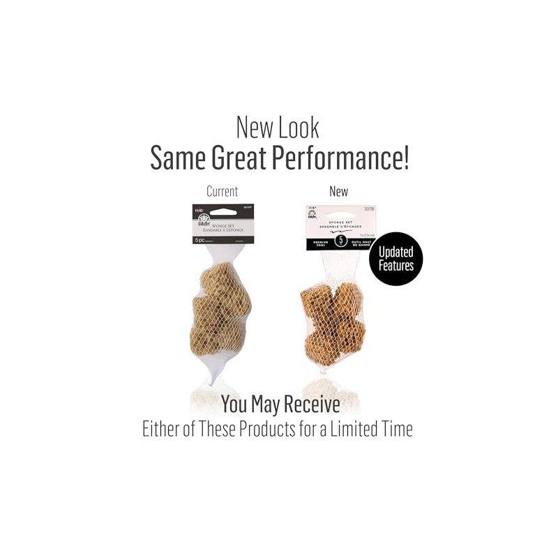 FolkArt Synthetic Sponge Set, Small, Brown