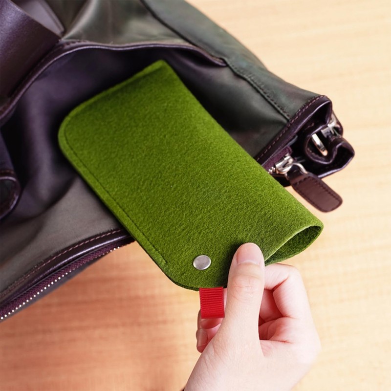 RELKLYU 7 Stücke Filzgläsersack, Faltbare Aufbewahrungstasche, Brillenzubehör, Tragbare Aufbewahrungstasche.