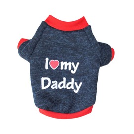 NHQZ Dog Shirts for Small Dogs Basic T-Shirt Stripes Puppy Clothes Sweatshirt Soft Cotton Tee Shirt Pet Clothes Jumper Chihuahua Clothing, silver