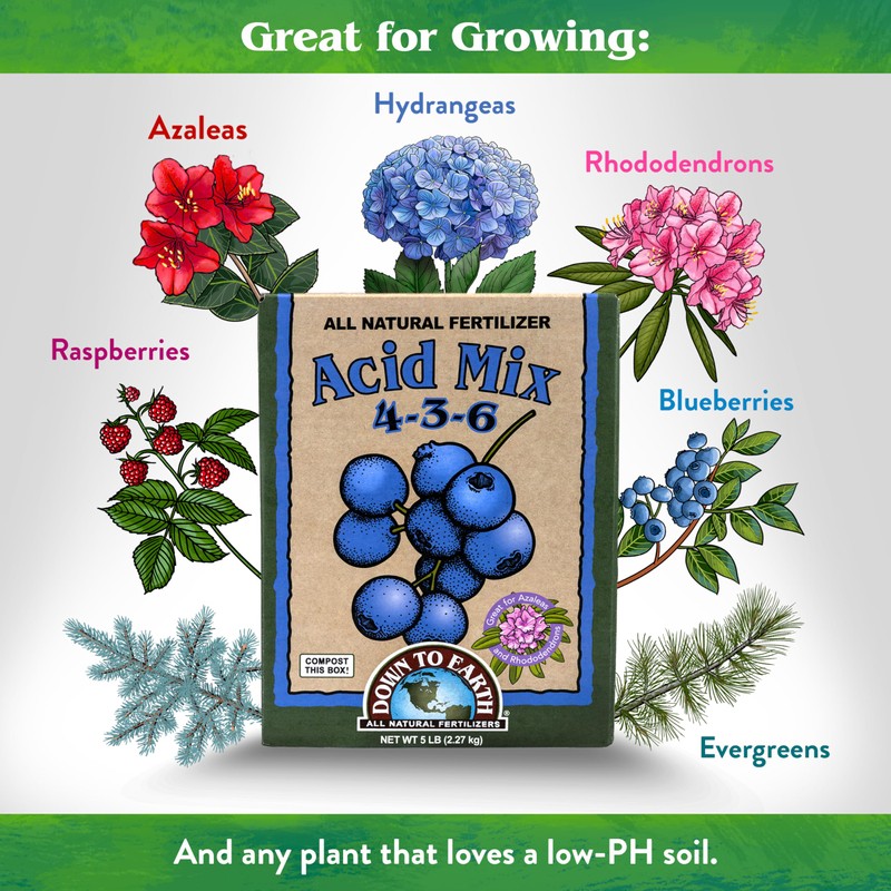 Down To Earth All Natural Fertilizers Organic Acid Mix -