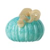 Glitzhome Fall Glass Pumpkin Decor Hand Blown Glass Pumpkin Table