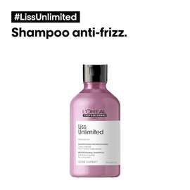 L'Oréal Professionnel Liss Unlimited Shampoo | Shampoo anti-frizz | Protección duradera contra el frizz y la humedad | Hidrata y suaviza | Con tecnolo