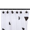mookaitedecor Set of 4 Black Obsidian S-Shaped Shower Curtain Hooks,