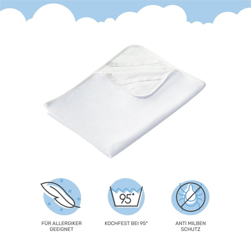 Dailydream Waterproof Mattress Protector, Breathable, 180 x 200 cm, White