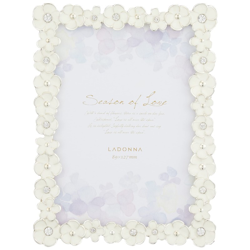 LADONNA ラドンナ フォトフレーム ブライダル ホワイト L判 BJ13-L-WH