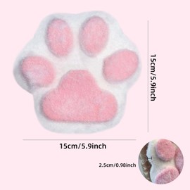 Houkary Big Cat Paw Taba Squishy, 15 cm Fufu Taba Anti-Stress Toy, Cat Paw Squeeze Toy, Super Soft Cat Paw Squeeze Toys for Stress Relief, Stress Relief Gifts (Pink)