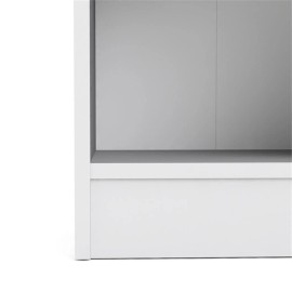 Tvilum Element Tall Narrow 5 Shelf Bookcase in White