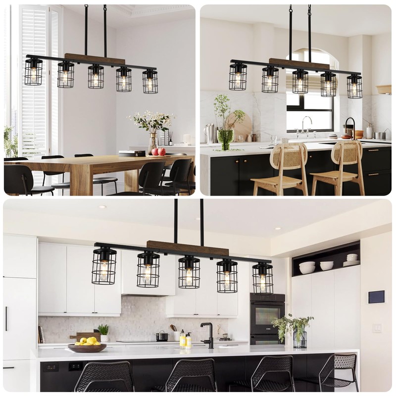LmnLvn Dining Room Light Fixture/Chandelier Over Table, 36.2-Inch Hanging for