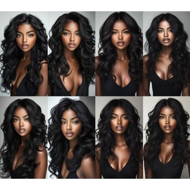 Body Wave Brazilian Human Hair Bundles 24 26 28 Inch Double Weft Extensions 100g Each Specially for Black Women Soft and Healthy
