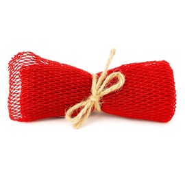 Unami Skincare African Exfoliating Bath Sponge: Achieve Velvety Smooth Skin with Our Luxurious Loofah for Shower - Red