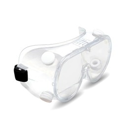 Anti Fog Chemical Splash Resistant Safety Goggles, Protective Eyewear Eye Protection for Outdoor or Indoor DIY, Laboratory work, Professional or Personal use, PPE (Clear with adjustable Black Strap)