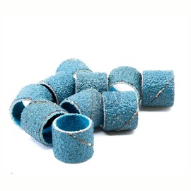 Benchmark Abrasives 1/2” x 1/2” Zirconia Sanding Bands, Spiral Bands Rotary Sander Attachment for Drill & Die Grinder, Metal Polishing Sanders for Woodworking - Sander Tool (10 Pack), 80 Grit