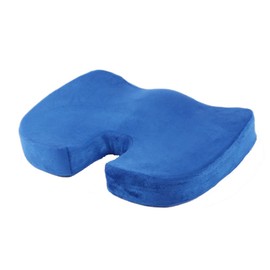 HomDSim Coccyx Orthopedic Memory Foam Seat Cushion for Chair Car Office Home Bottom Seats Massage Cushion (Blue)