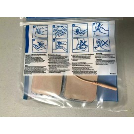 Pepin Rectangle Blue Gel Sensitive Skin Electrodes - 4/pack