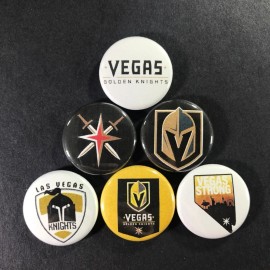 Las Vegas Golden Knights1" Button Pin Set Hockey Sports