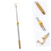 Zerodeko Retractable Clothes Drying Rod, Adjustable Wardrobe Hook Rod, Metal