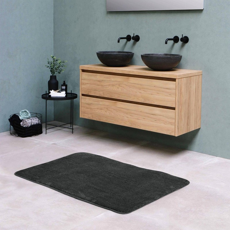 Vinsani Bath Mat Non Slip Bathroom Mat Thickened Fluffy Microfiber