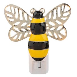 Ganz Decorative Bumble Bee Night Light, 4.5x4x2 inches, LED Wall Plug-in with On/Off Switch