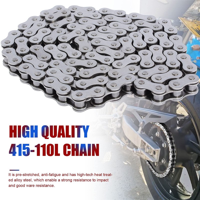 YOFMOO 415-110L Chain 49cc 50cc 60cc 66cc 80cc 2-Stroke Engines
